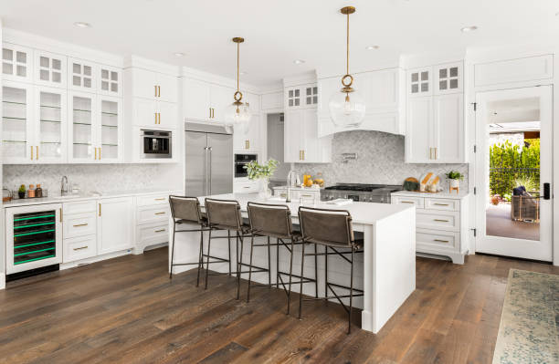 Tile pattern layout planning for backsplash in Longboat Key